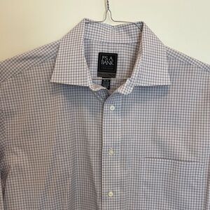 Jos. A. Bank Men's Dress Shirt - Purple Check